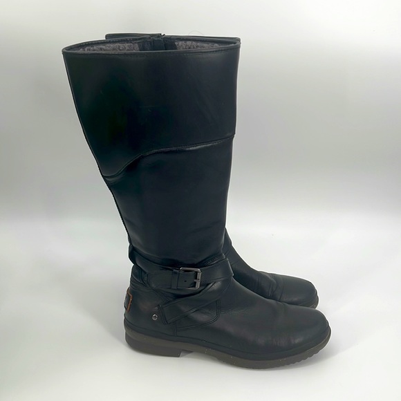 UGG Evanna Waterproof Black Boots - Picture 7 of 7